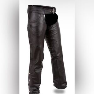 Harley Davidson Unisex Premium Cowhide Leather Motorcycle Chap•Size Unisex Small